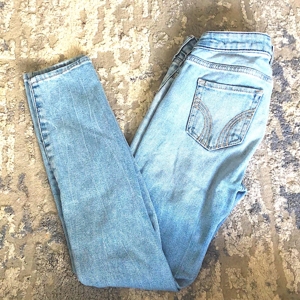 Hollister jeans low rise super skinny crop vintage stretch